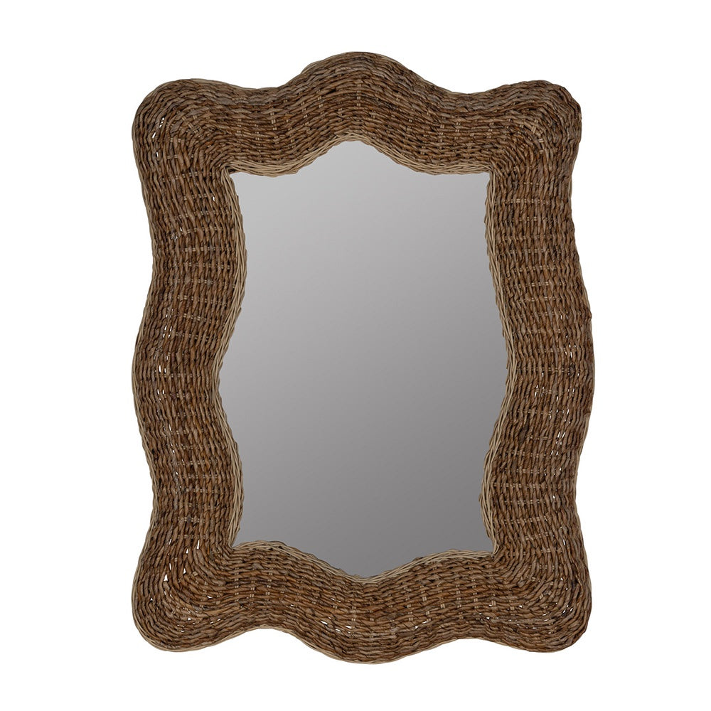 Wavy Framed Wall Mirror