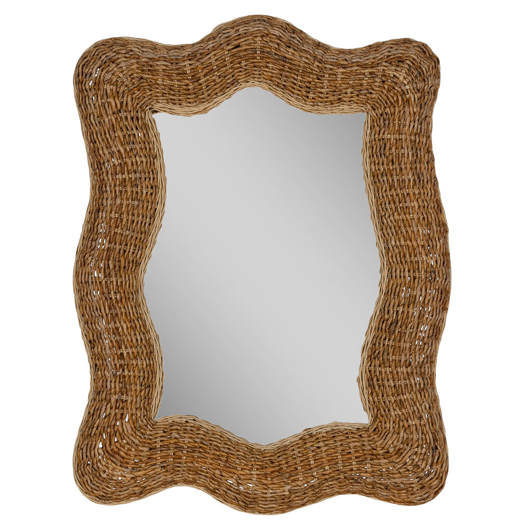 Wavy Framed Wall Mirror