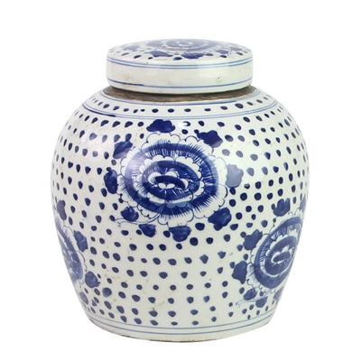 Peony Dot Ming Jar