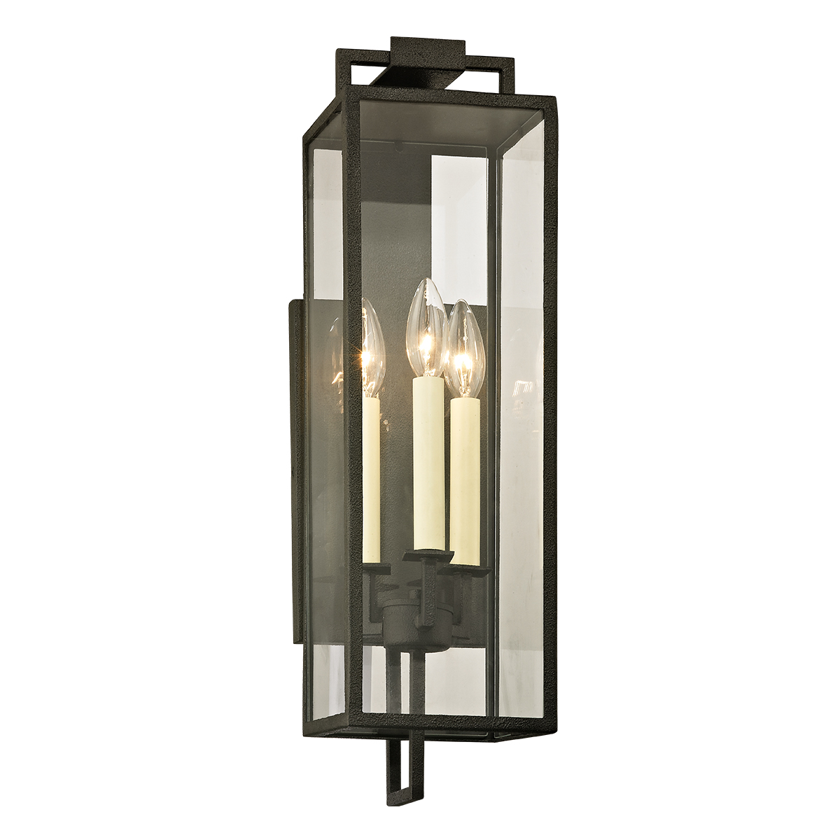 Beckham outdoor sconce - Forged Iron large