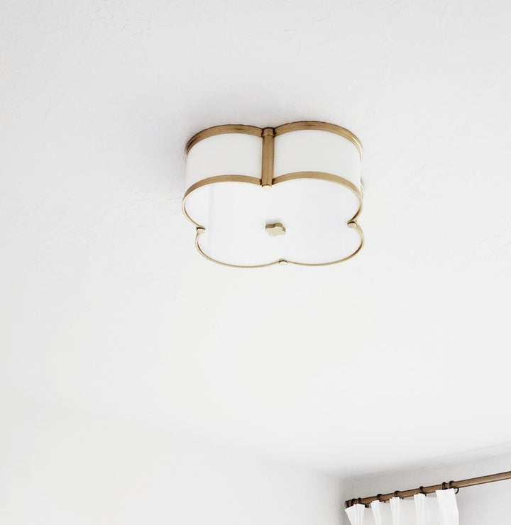 Chandler flush mount Aged Brass
