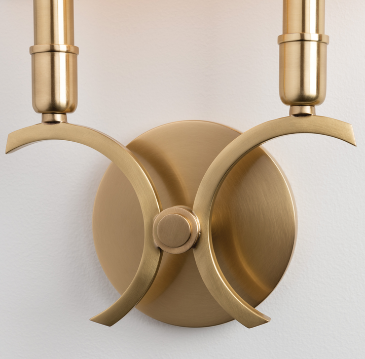 Gwen wall sconce-Aged Brass