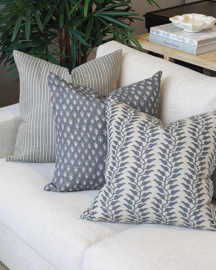Ivy Vine Blue Cushion