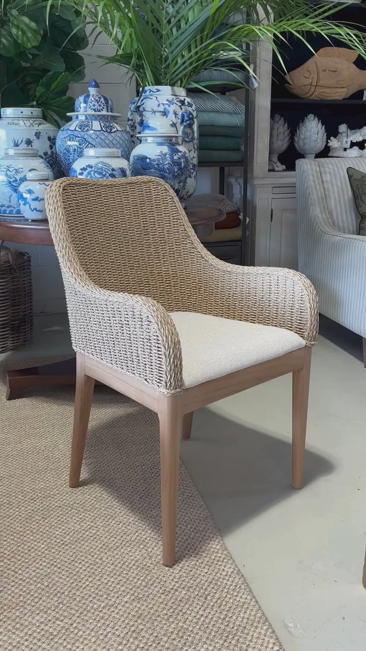 Tula Natural Rattan Outdoor Dining Chair