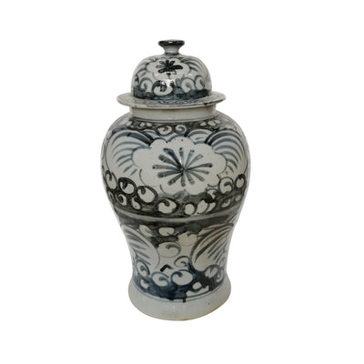 Sea Flower Temple Jar LRG - Highgate House Online - Ceramics