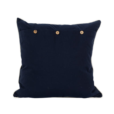 Outdoor Navy Circle Motif Cushion - Highgate House Online - Cushions