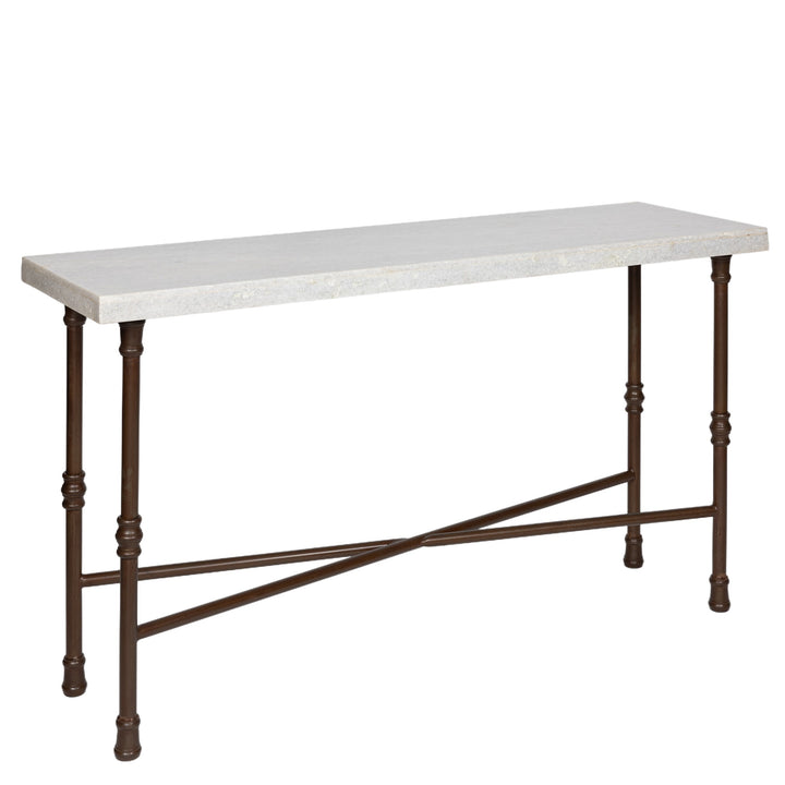 Iron And Marble Console Table