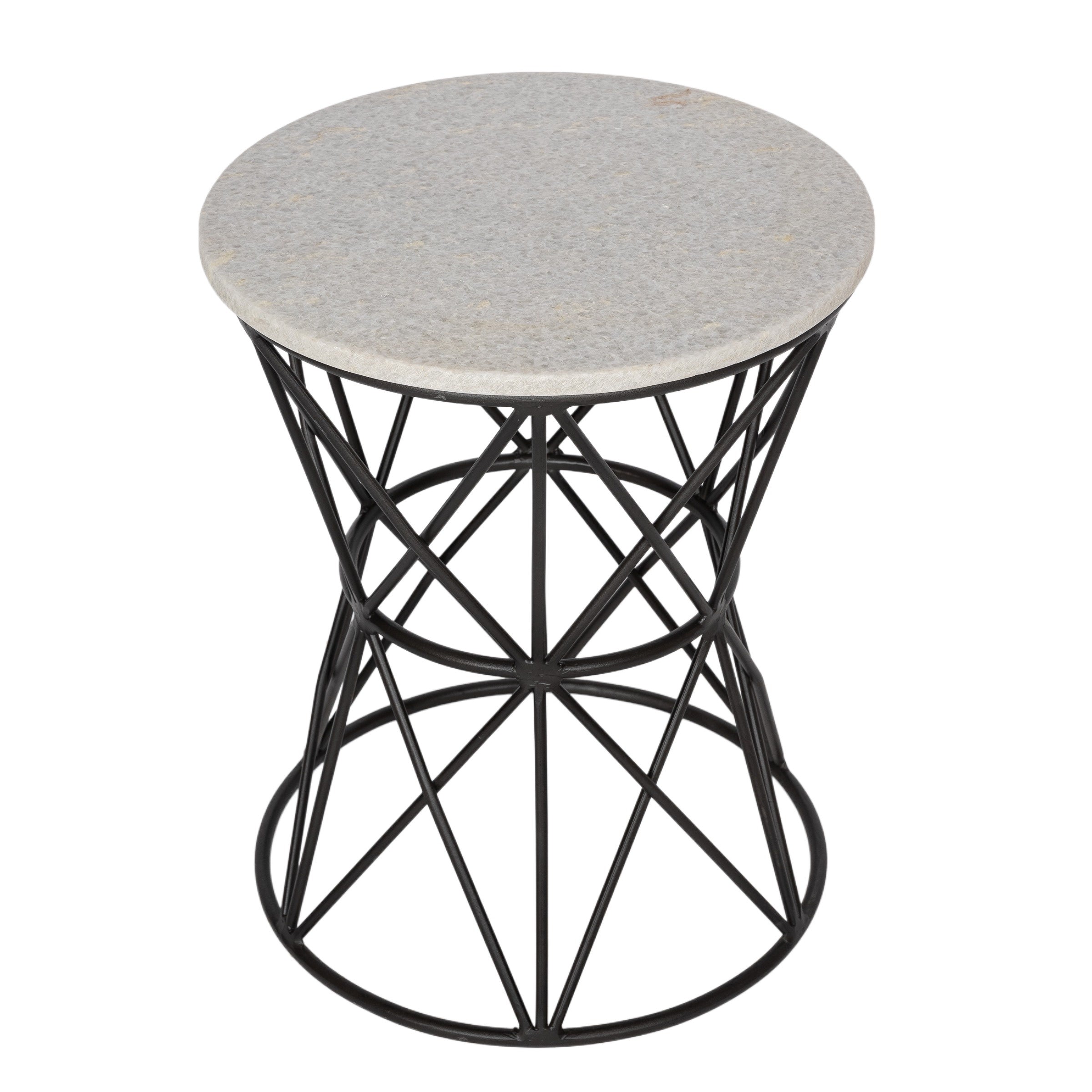 Iron And Marble Trellis Side Table Highgate House Online