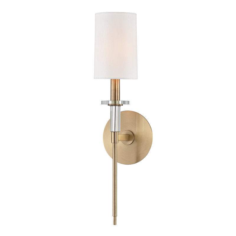 Amherst wall sconce-Aged Brass