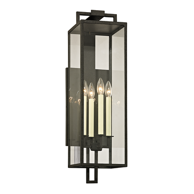 Beckham outdoor sconce - Forged Iron Extra Large