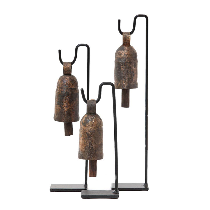 Brass Bell on Stand Set