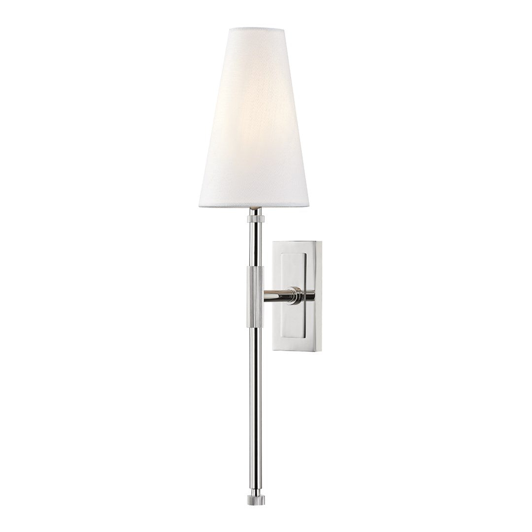 Bowery wall sconce - Polished Nickel