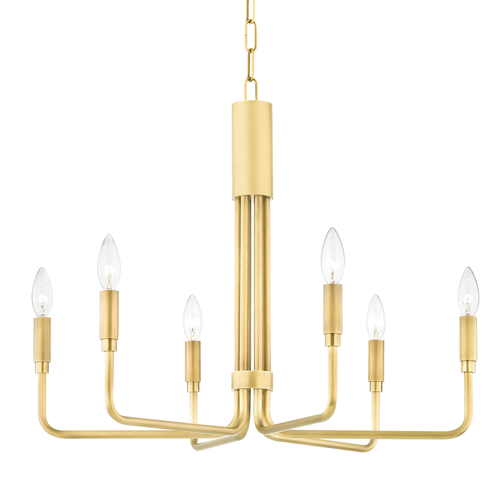 Brigitte chandelier - Aged Brass 6