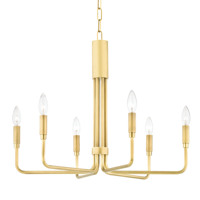 Brigitte chandelier - Aged Brass 6