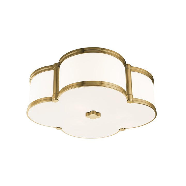 Chandler flush mount Aged Brass