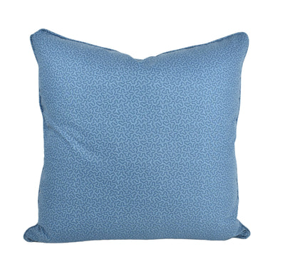 Blue Small Print Cushion