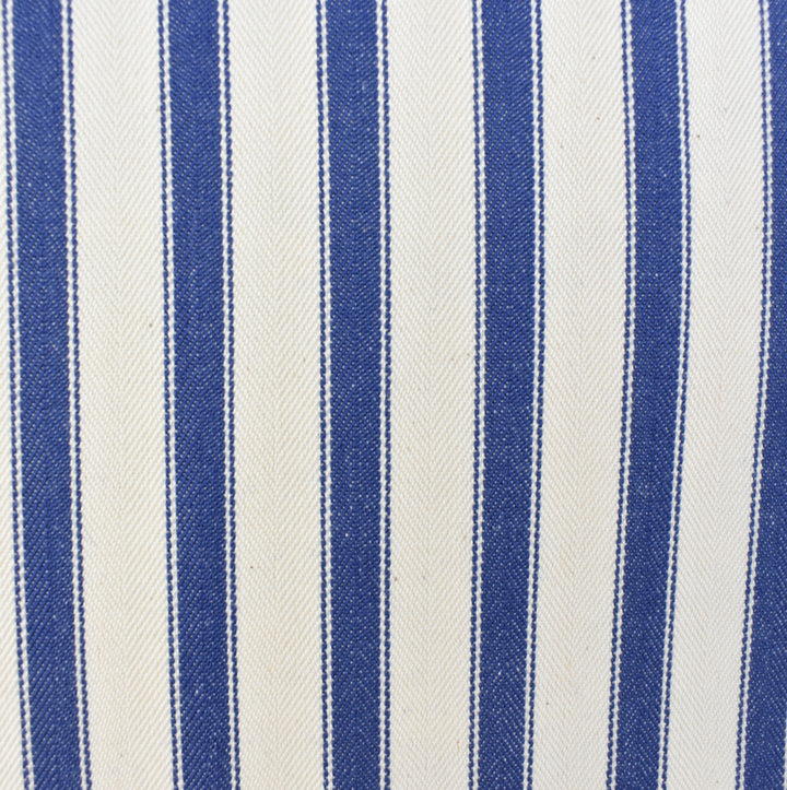 Blue & White Ticking Stripe Cushion - Highgate House Online - Cushions