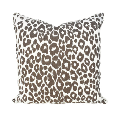 Chocolate Leopard Cushion