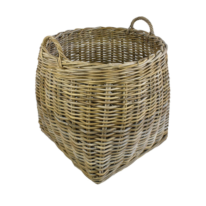 Square Round Wicker Basket