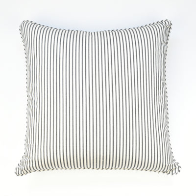 Black & Ivory Ticking Cushion - Highgate House Online - Cushions