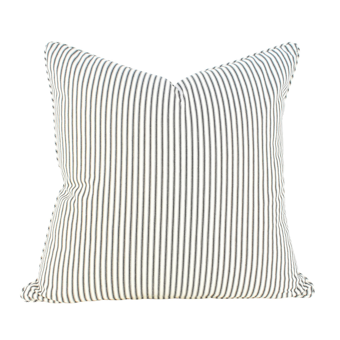 Black & Ivory Ticking Cushion - Highgate House Online - Cushions