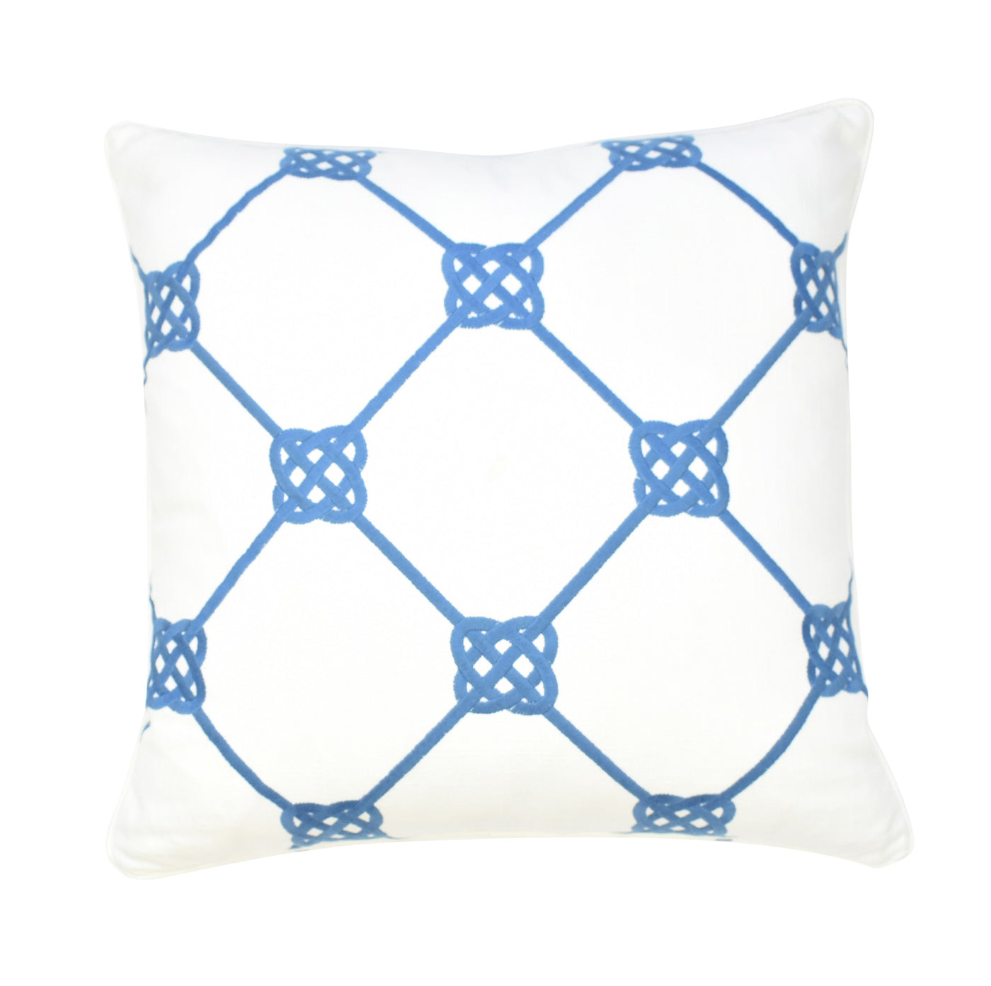 Blue Knot Pattern Cushion