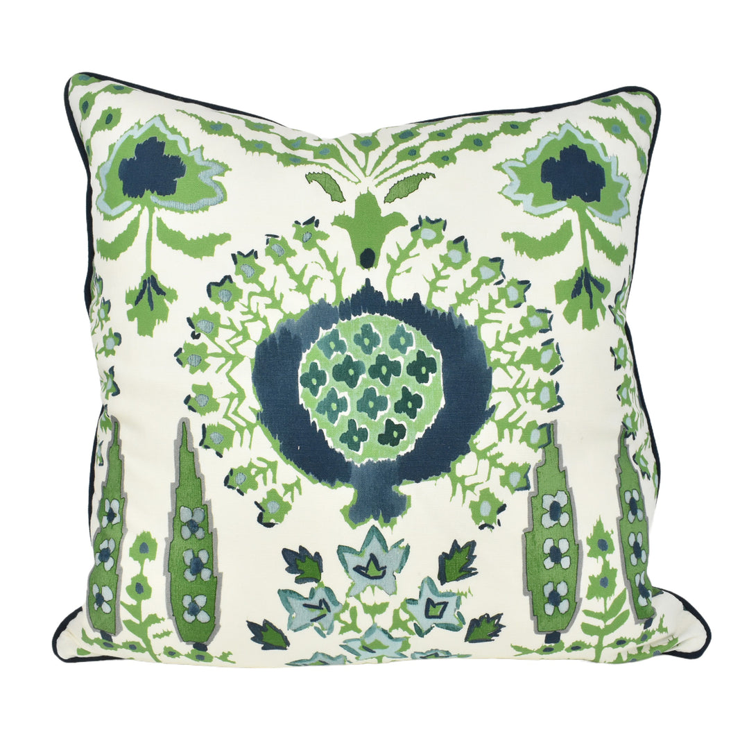 Green & Blue Motif Cushion