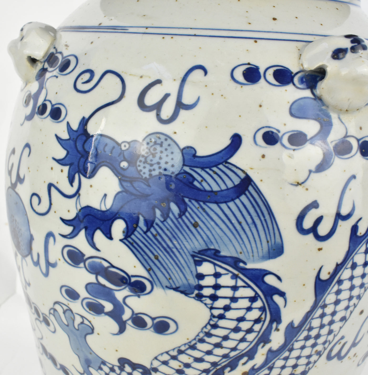 Blue Dragon Temple Jar