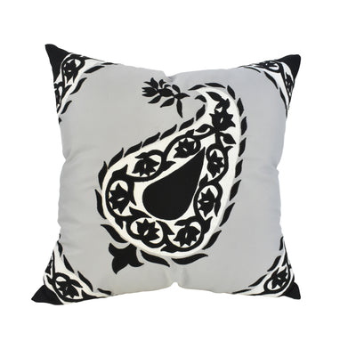Outdoor Black Paisley Cushion - Highgate House Online - Cushions