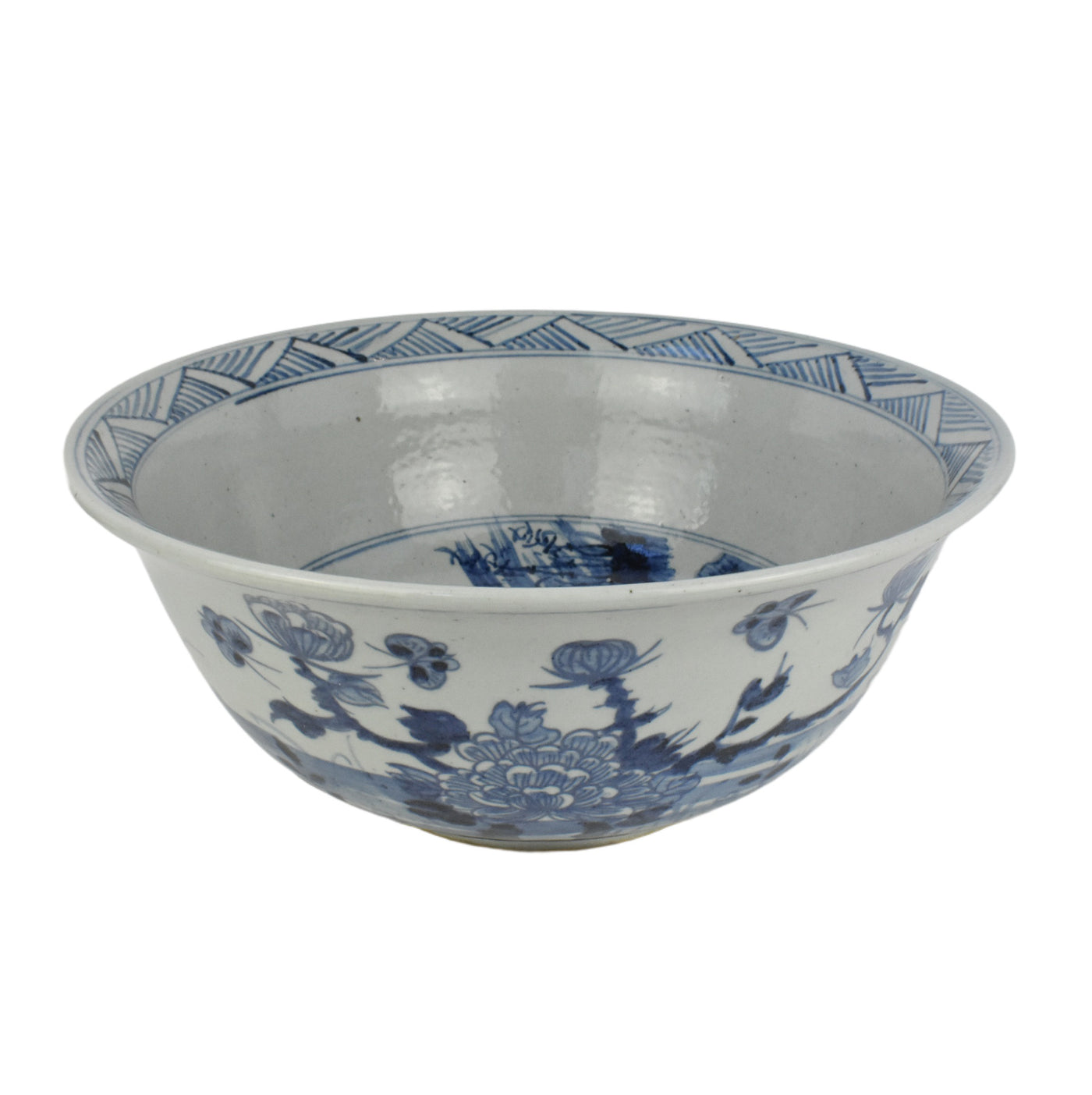 Blue Flower Painted Bowl