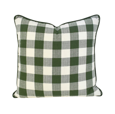Green Gingham Cushion - Highgate House Online - Cushions