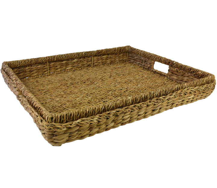Seagrass & Hyacinth Tray L