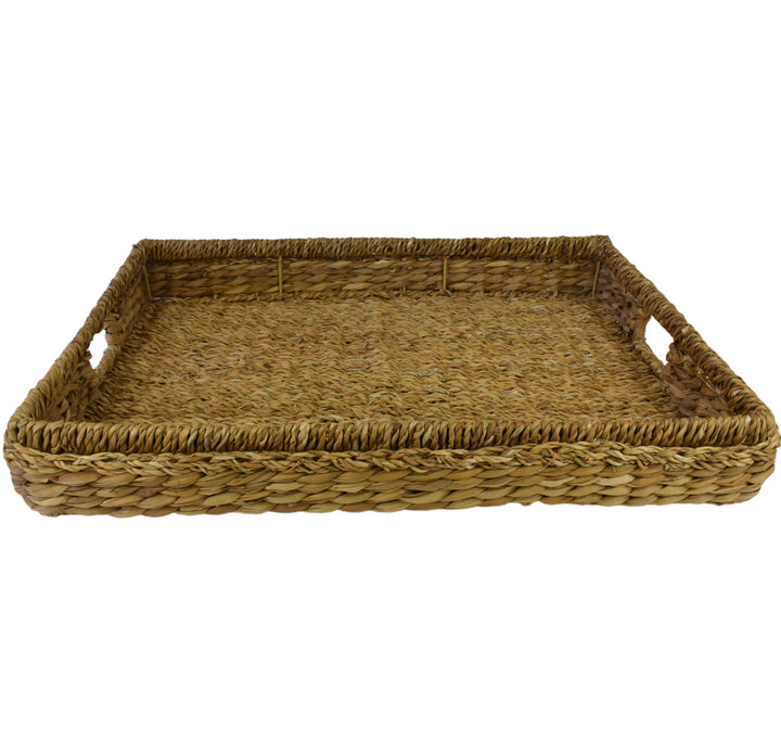 Seagrass & Hyacinth Tray L