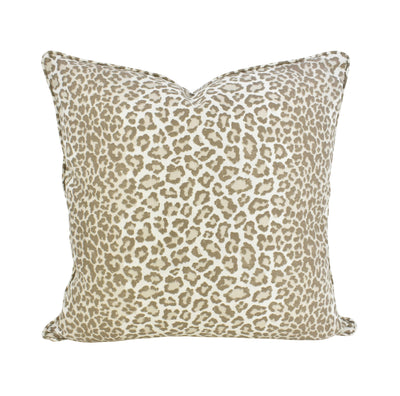 Taupe Panther Cushion - Highgate House Online - Cushions