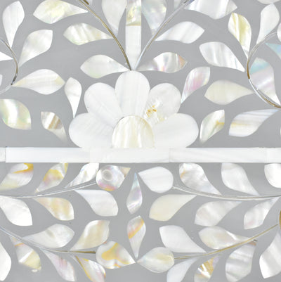 Grey Mother of Pearl Mirror