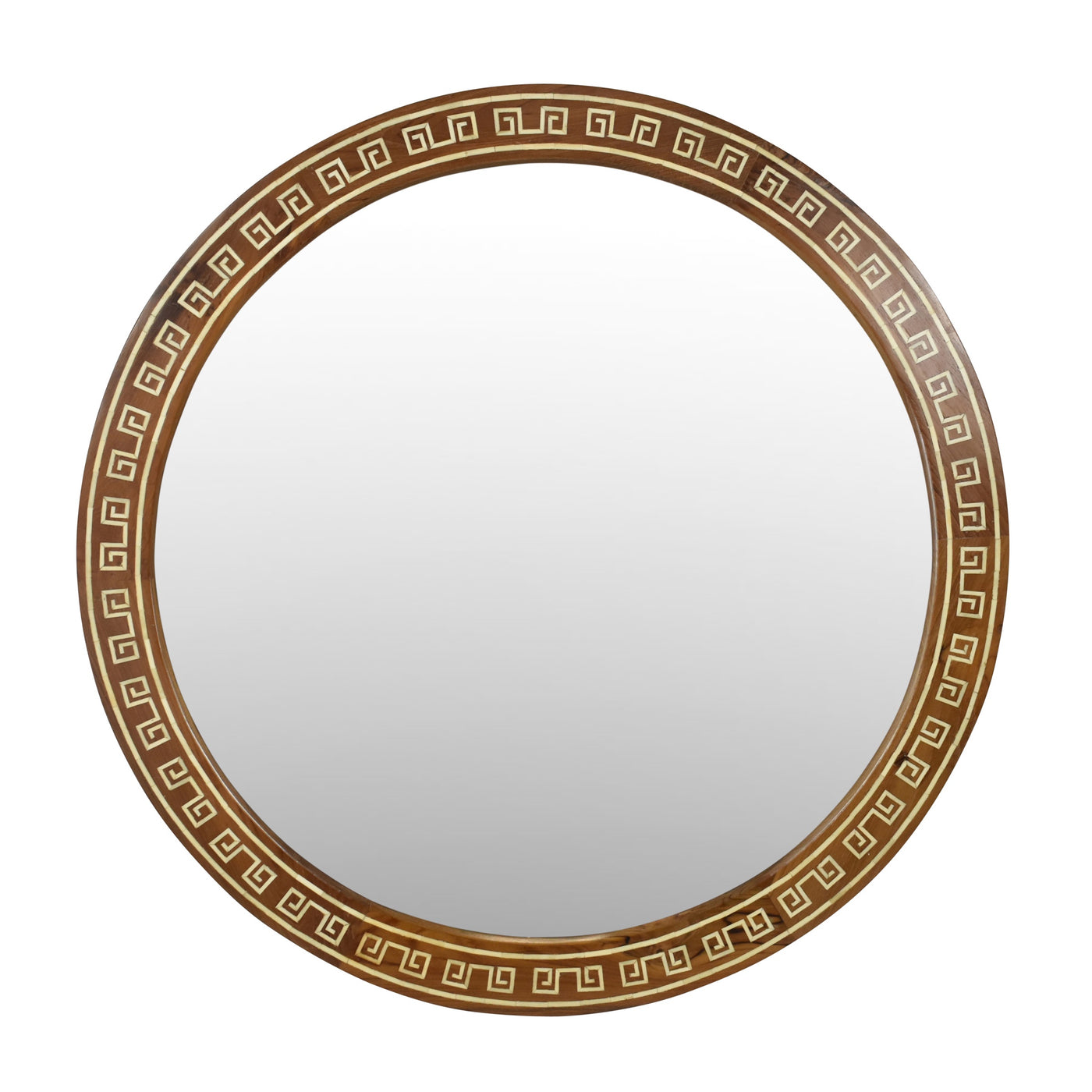 Greek Key Circular Mirror