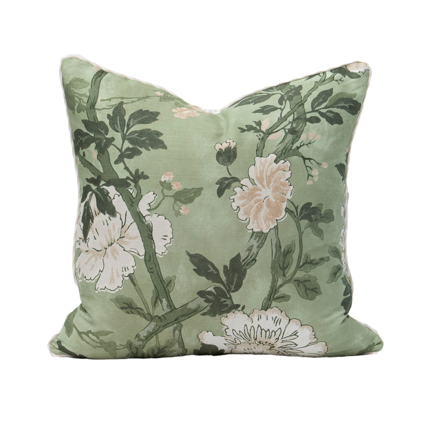 Eden Green Floral Cushion