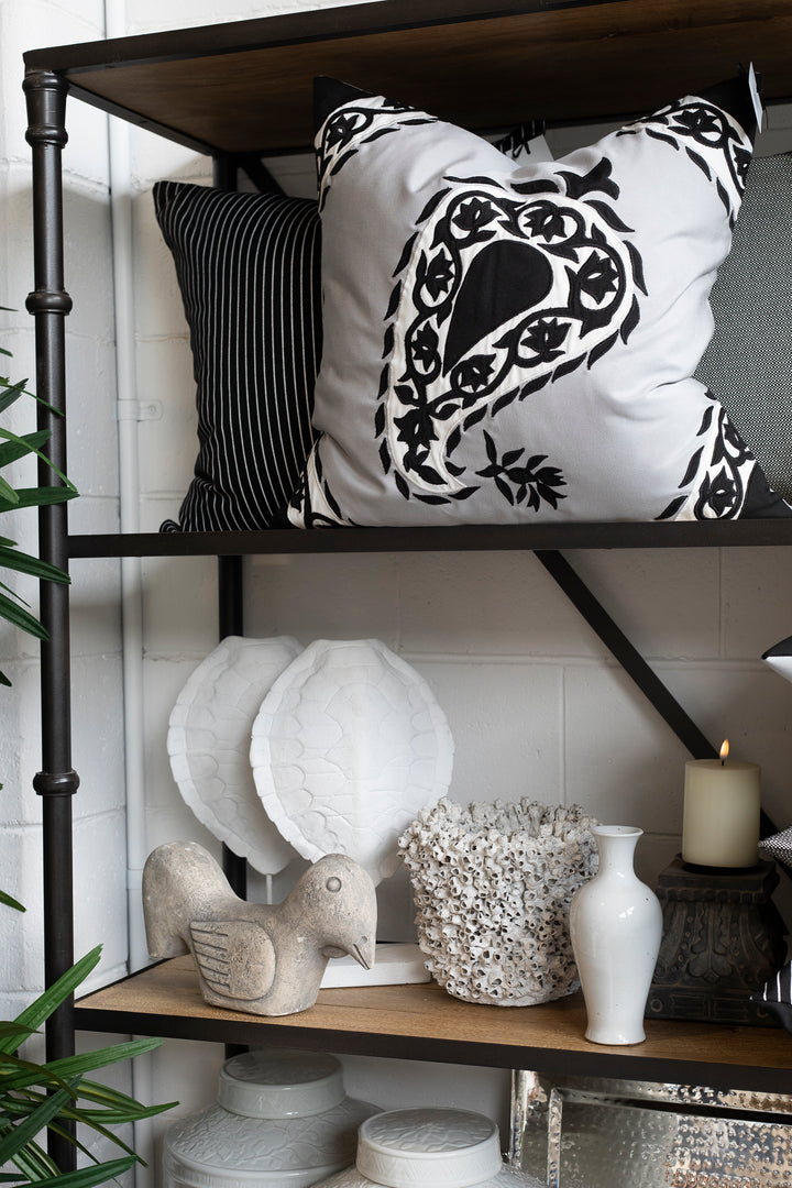 Outdoor Black Paisley Cushion - Highgate House Online - Cushions