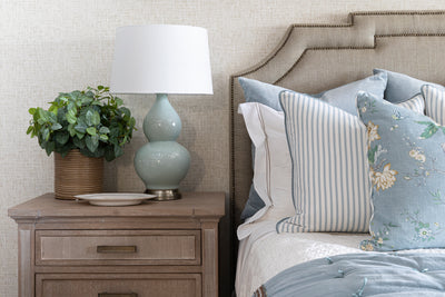 Pale Blue Stripe Cushion - Highgate House Online - Cushions