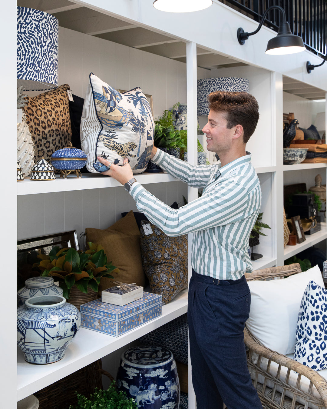 Ralph Lauren Leopard Cushion - Highgate House Online - Cushions