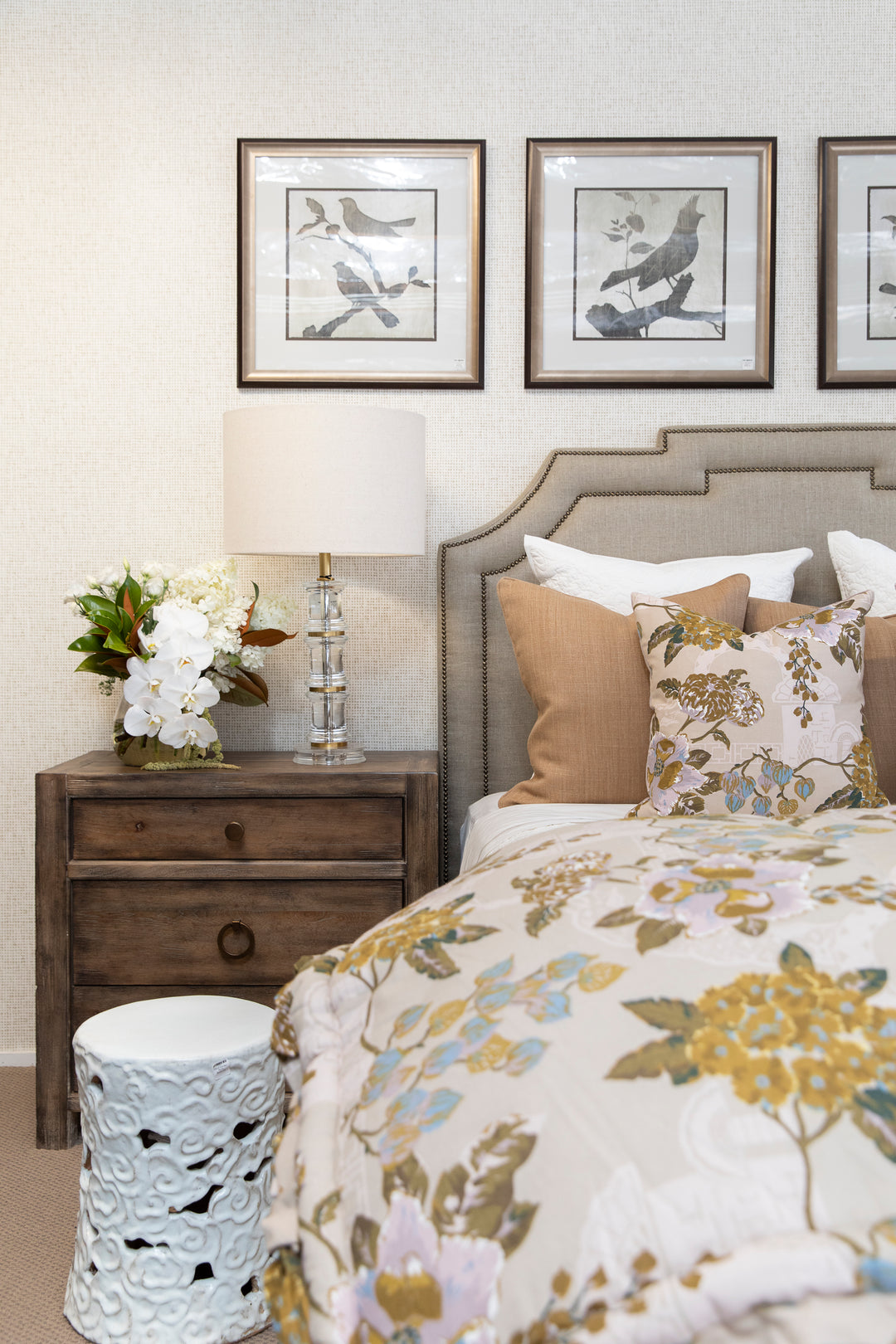 Gold Faux Bamboo Table Lamp