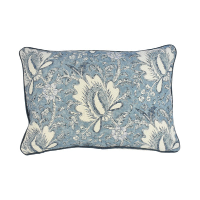 Light Blue Floral Cushion