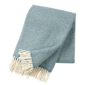 Lead Grey Cross Hatch Throw