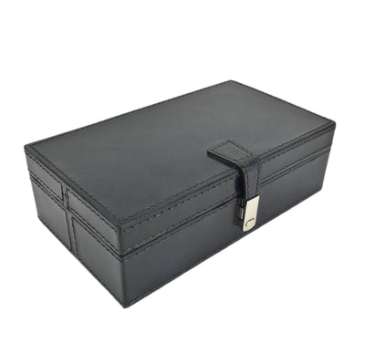 Small Navy Leather Box